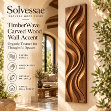 Calvirezx™ TimberWave Carved Wood Wall Accent