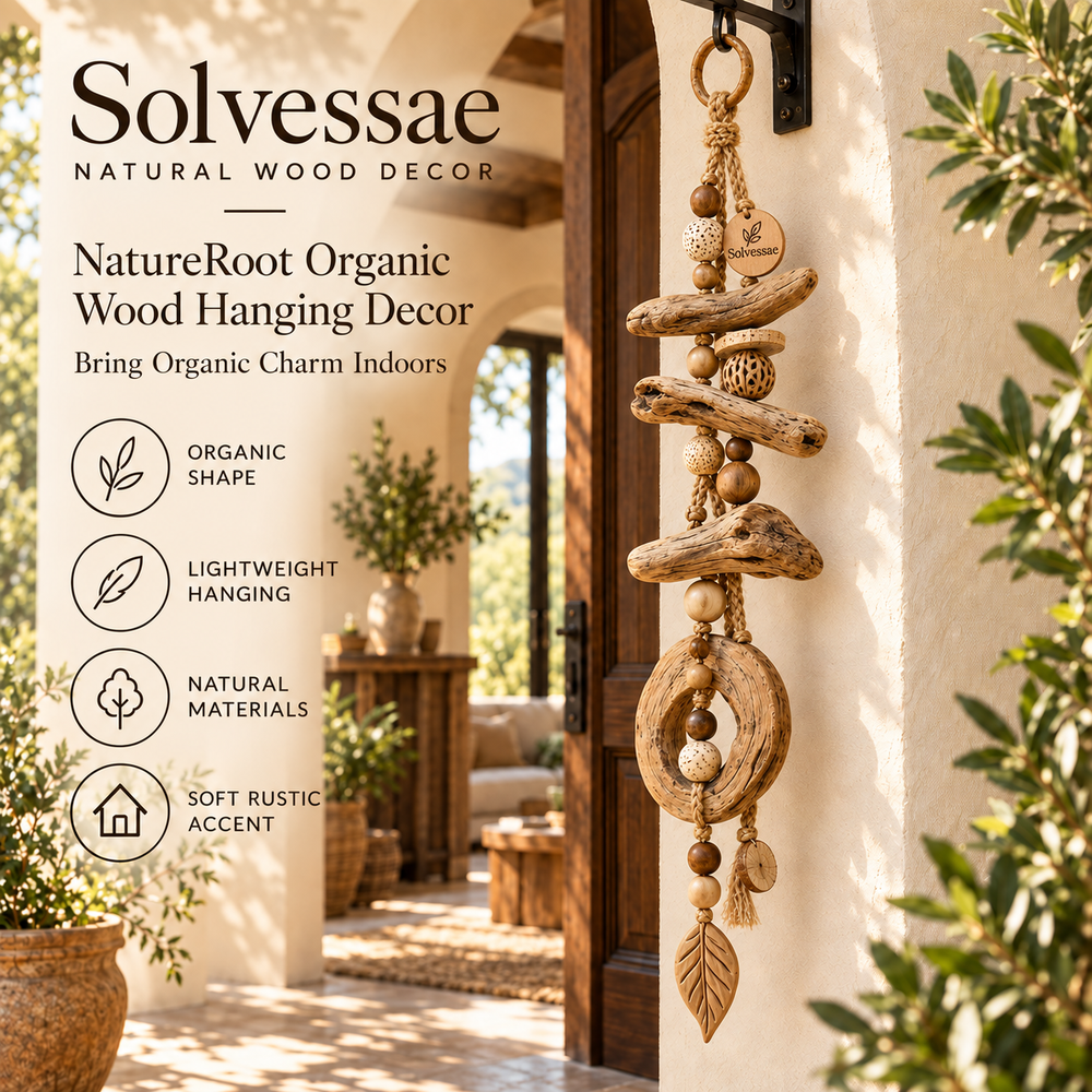 Calvirezx™ NatureRoot Organic Wood Hanging Decor