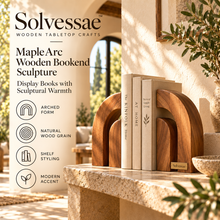 Calvirezx™ TimberEdge Wooden Book Display Stand