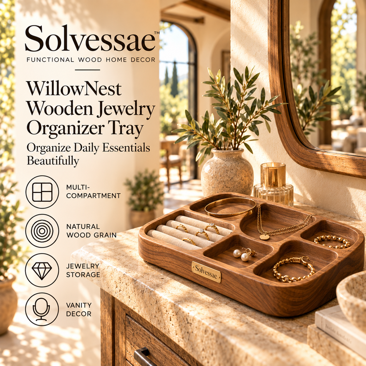 Calvirezx™ RiverStone Wooden Form Sculpture