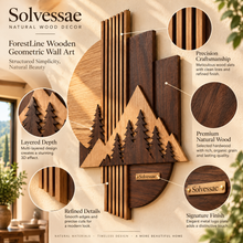 Calvirezx™ ForestLine Wooden Geometric Wall Art