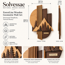 Calvirezx™ ForestLine Wooden Geometric Wall Art