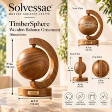 Calvirezx™ TimberSphere Wooden Balance Ornament