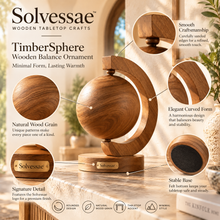 Calvirezx™ TimberSphere Wooden Balance Ornament