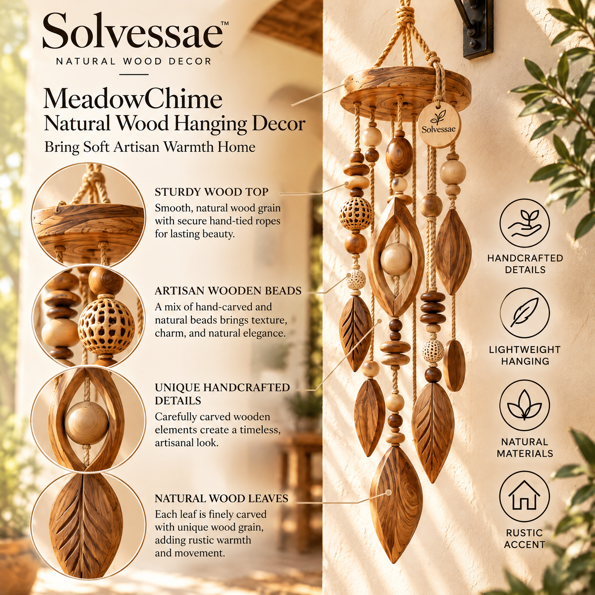 Calvirezx™ ArtisanRoot Premium Wooden Display Sculpture