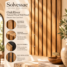 Calvirezx™ OakRiver Natural Wood Wall Panel