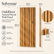 Calvirezx™ OakRiver Natural Wood Wall Panel