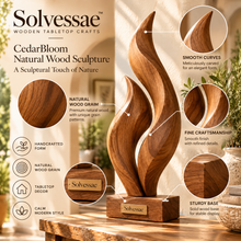 Calvirezx™ CedarBloom Natural Wood Sculpture