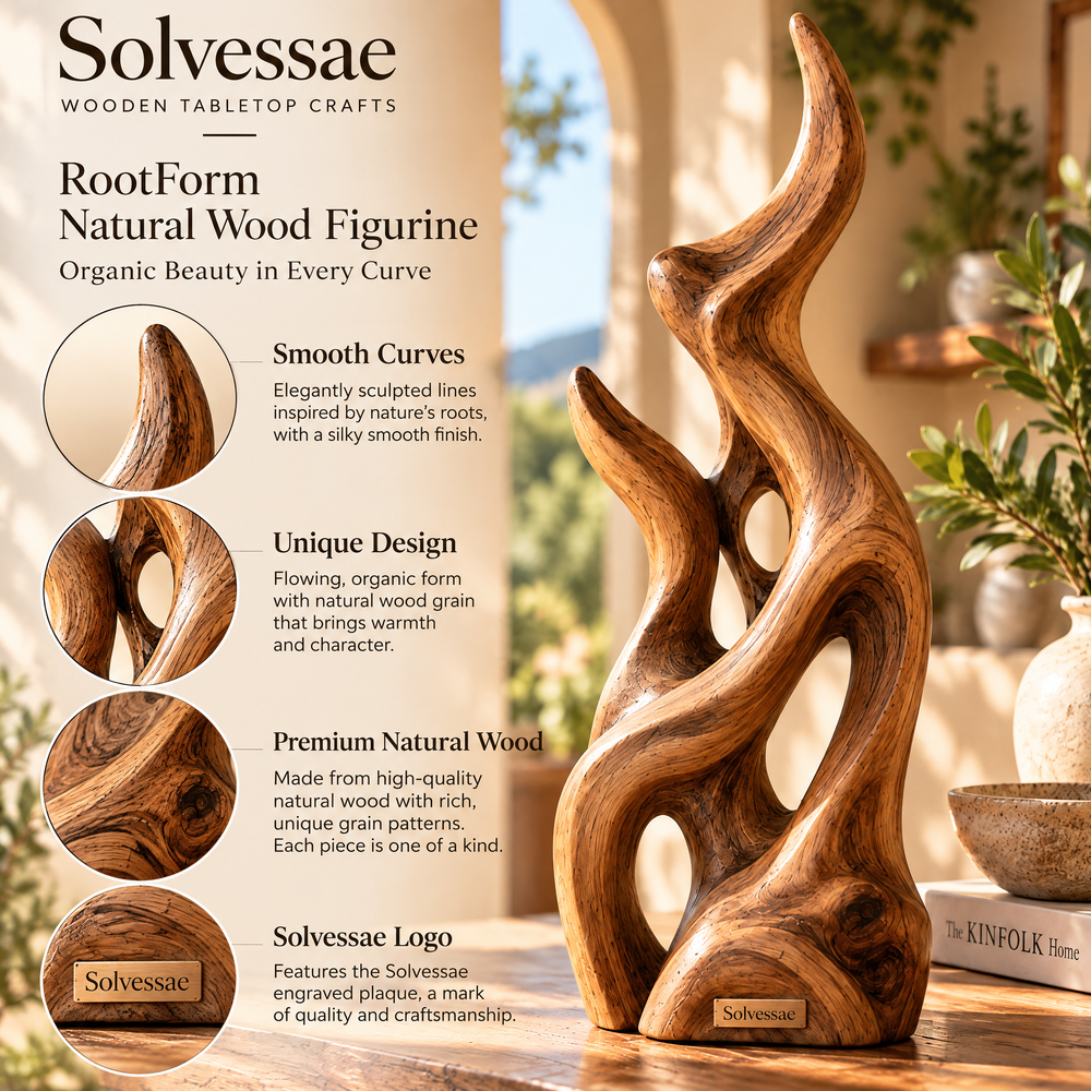 Calvirezx™ RootForm Natural Wood Figurine