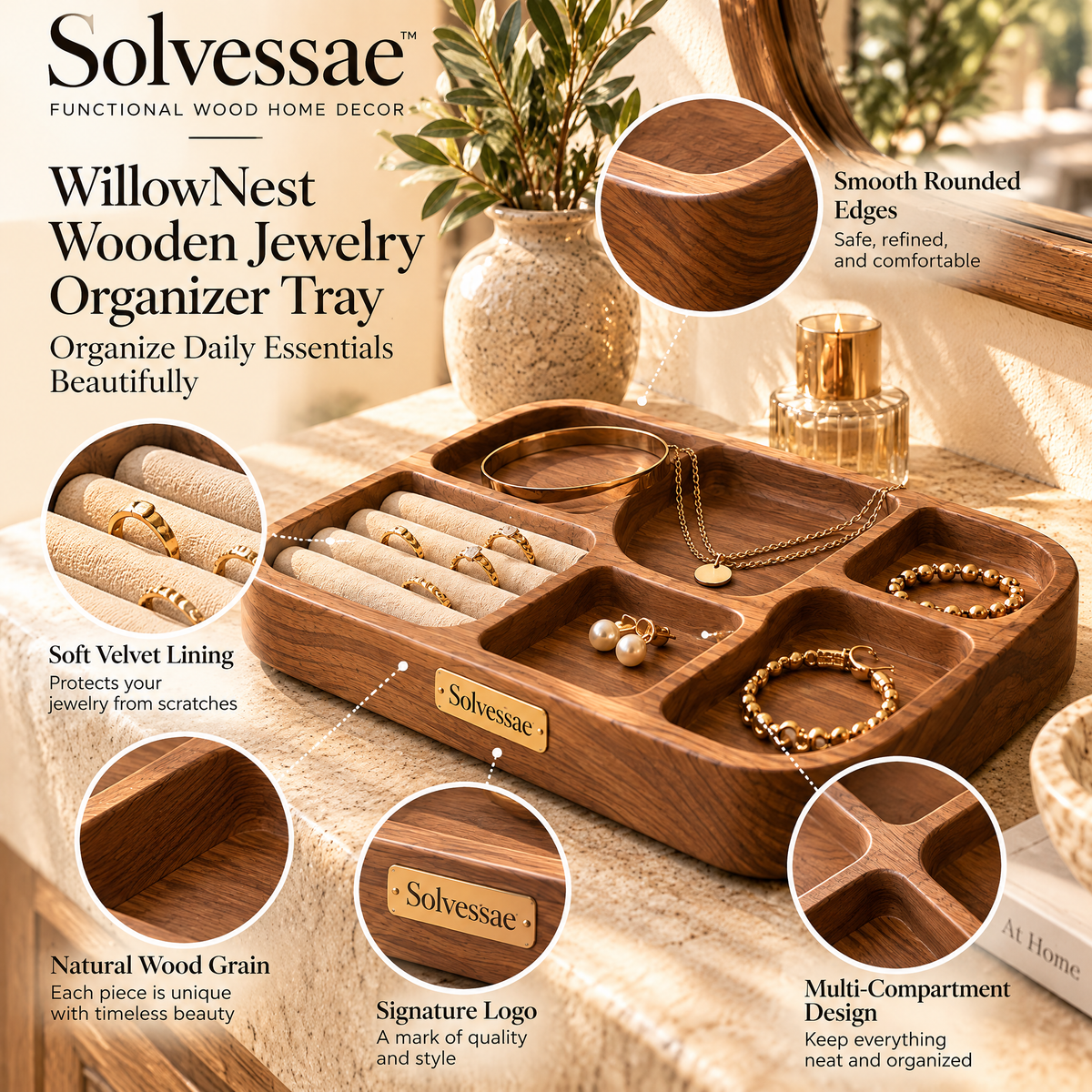 Calvirezx™ RiverStone Wooden Form Sculpture